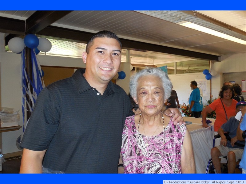 Chris, Mrs. Miller's nephew. Chris encouraged his aunty to attend the centennial.